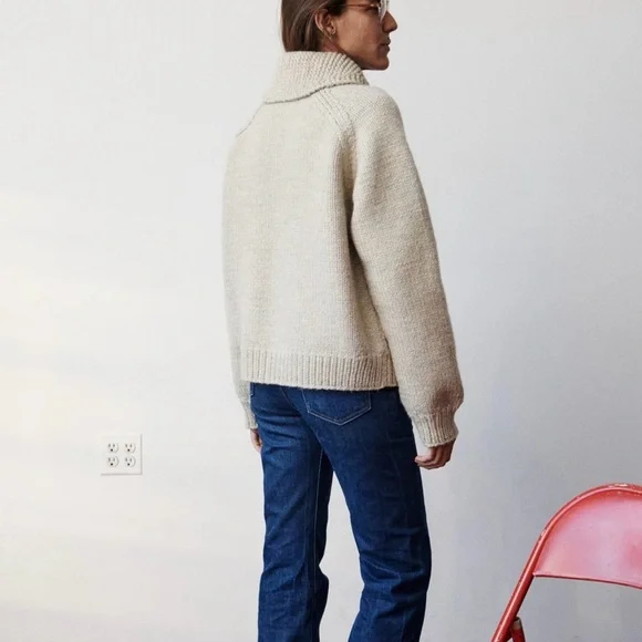 Misha and Puff Cozy Oyster Knit Long Sleeve Women's Cardigan Sweater w/pockets - Picture 2 of 5